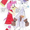 Amy Rose chasing Nack The Weasel